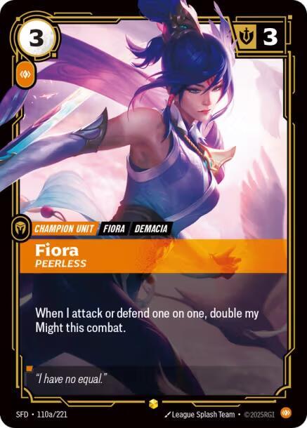 Fiora, Peerless (Alternate Art) - Spiritforged (SFD)