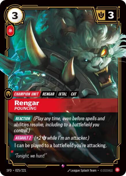 Rengar, Pouncing - Spiritforged (SFD)