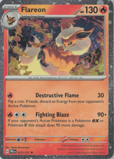 Flareon - 013/131 (Cosmos Holo) - Miscellaneous Cards & Products (MCAP)