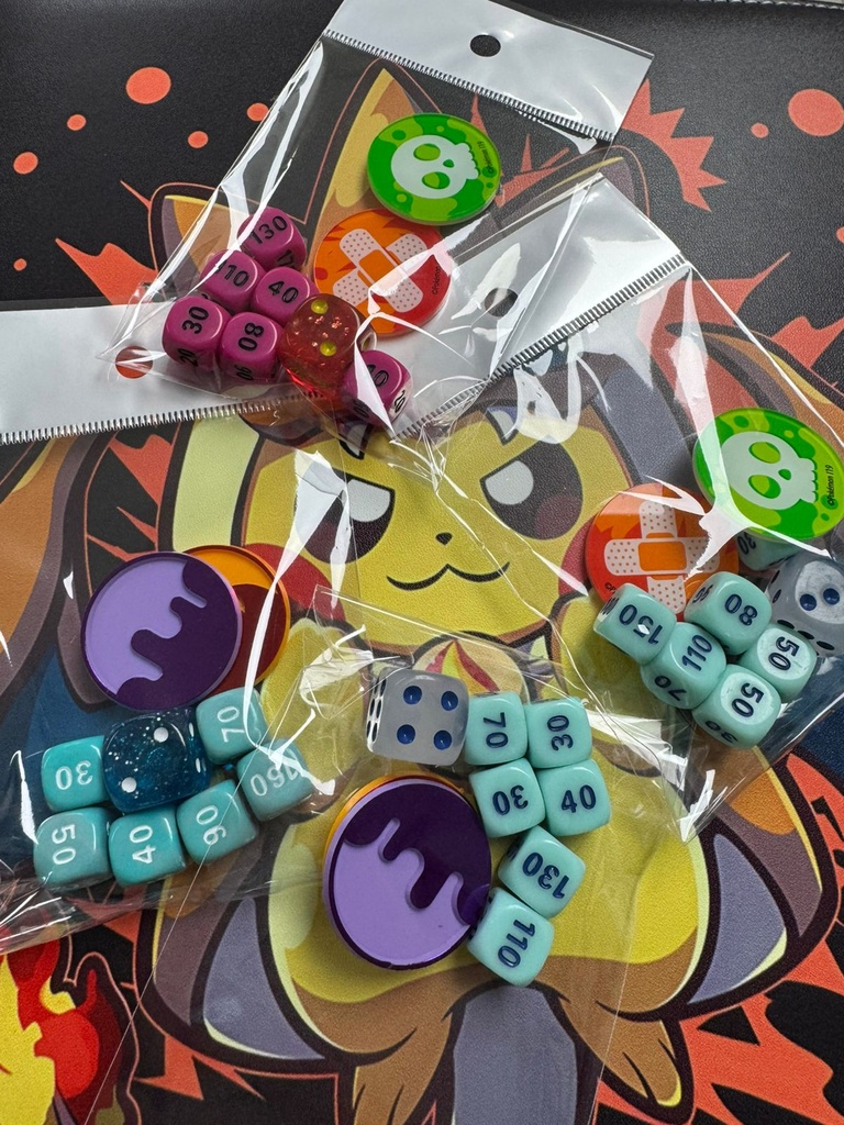 Juego De Dados Y Marcadores Veneno Y 