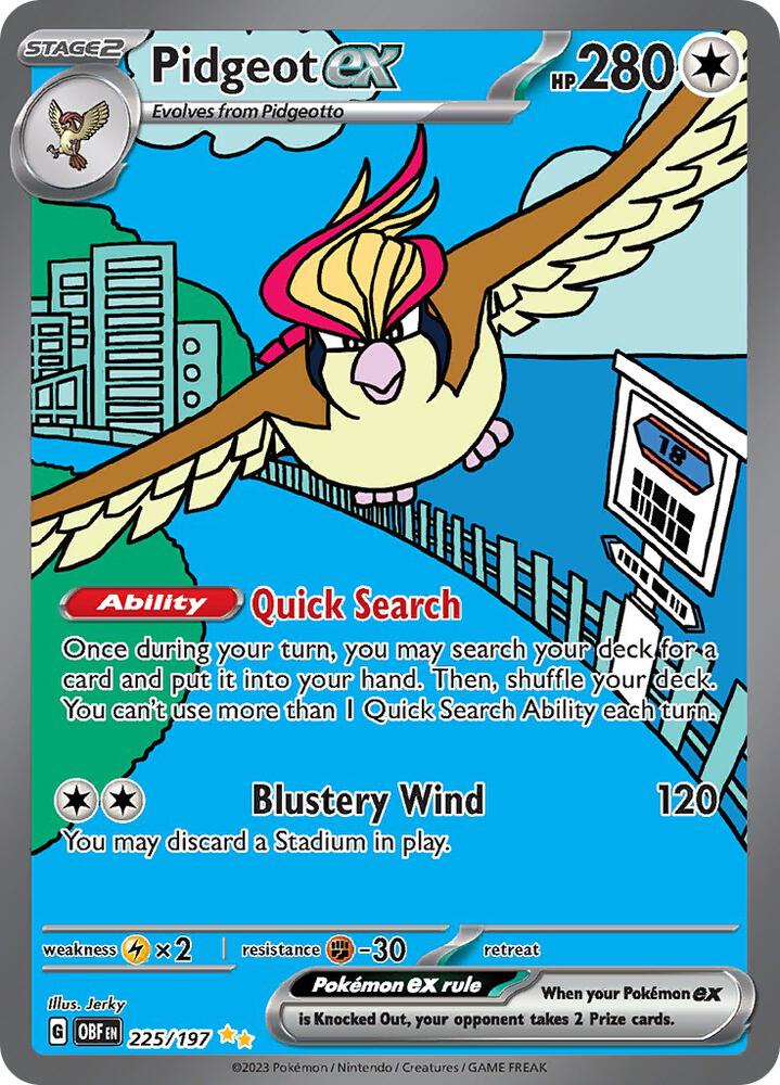 Pidgeot ex - 225/197 - SV03: Obsidian Flames (OBF)