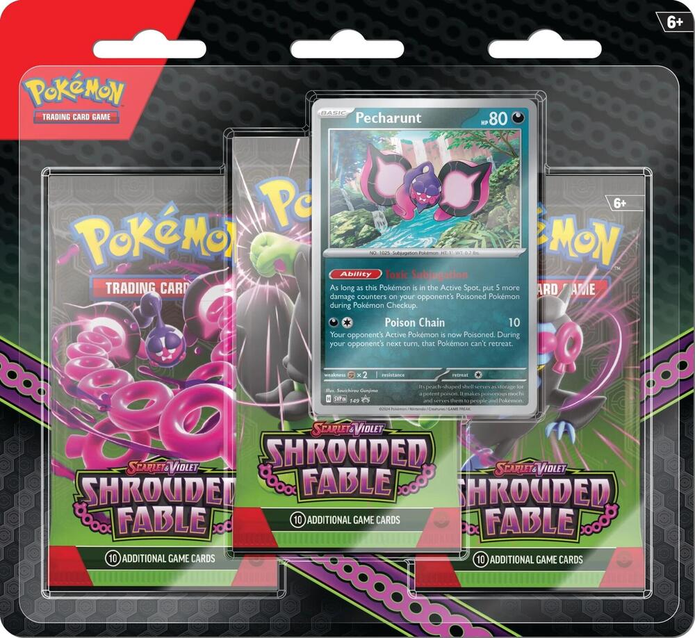 Shrouded Fable 3 Pack Blister [Pecharunt] - SV