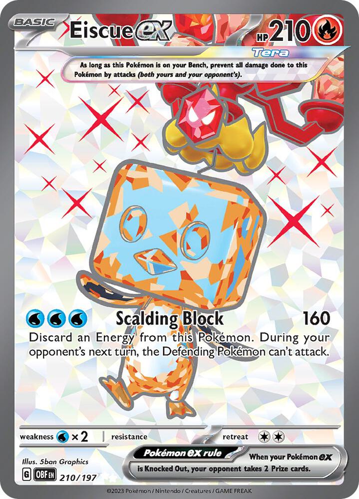 Eiscue ex - 210-197 - SV03: Obsidian Flames (OBF)