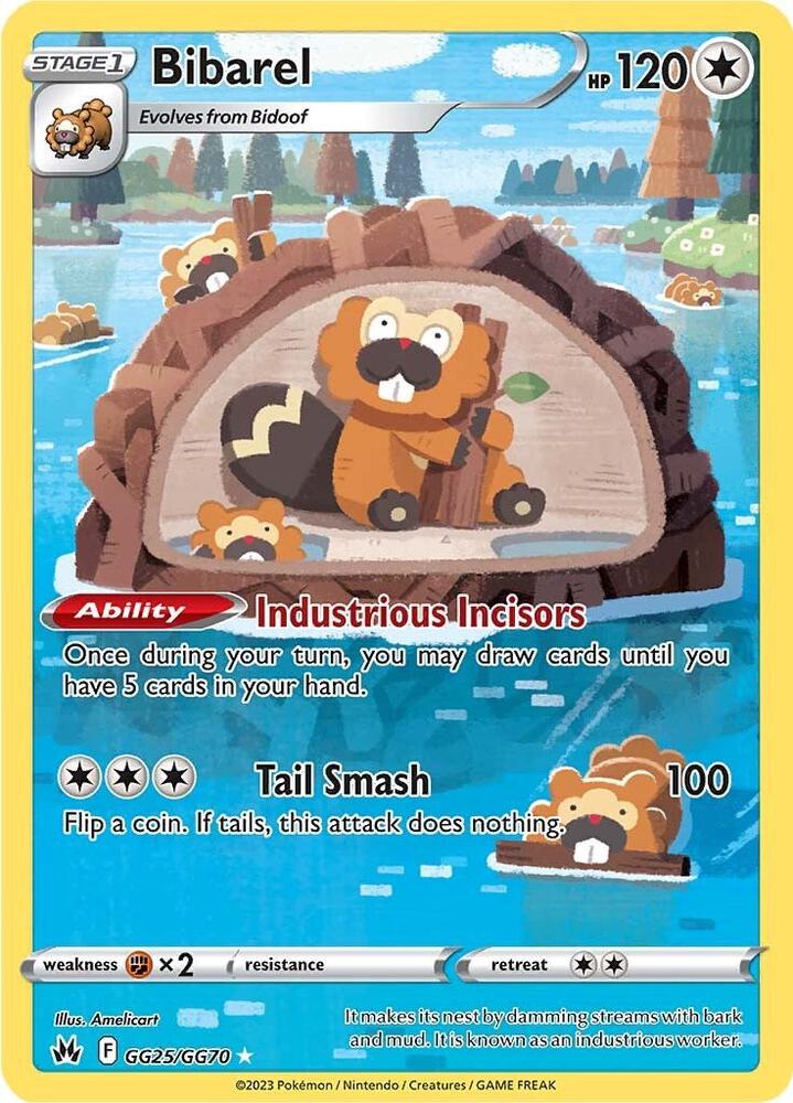 Bibarel - Crown Zenith: Galarian Gallery GG25/GG70