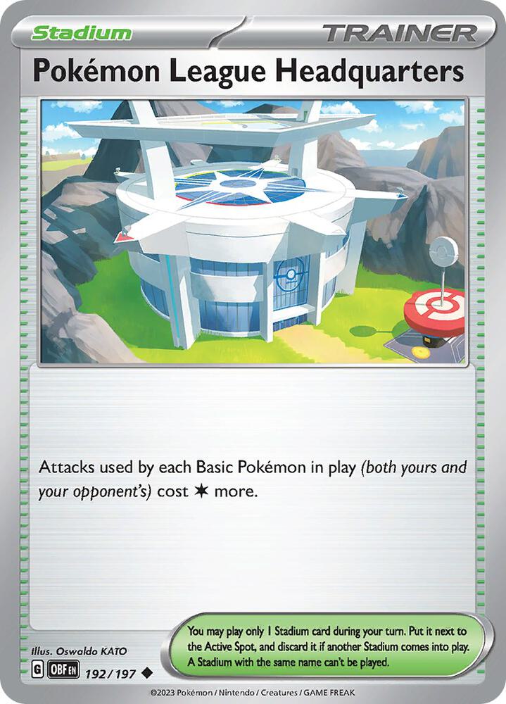 Pokemon League Headquarters - SV03: Obsidian Flames 192/197