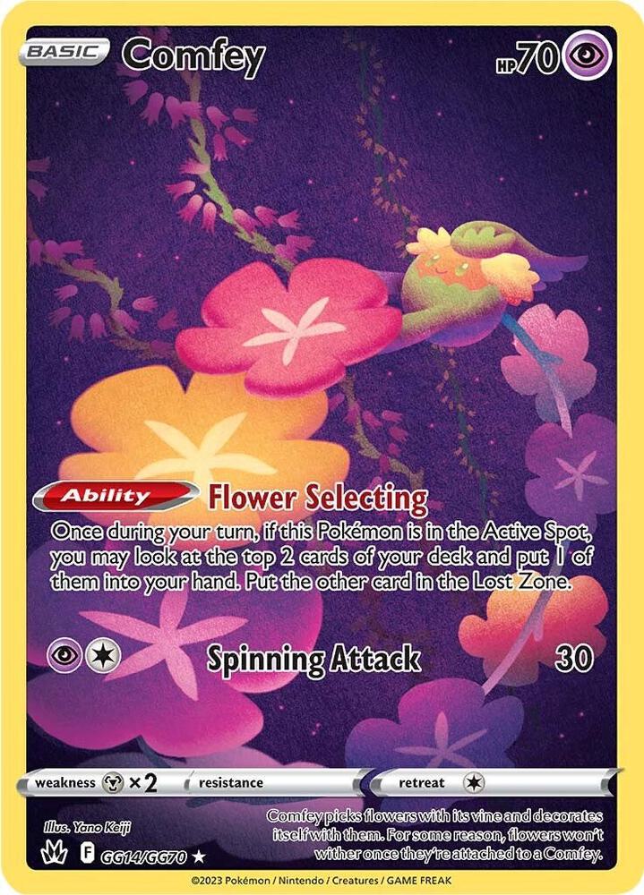 Comfey - Crown Zenith: Galarian Gallery GG14/GG70