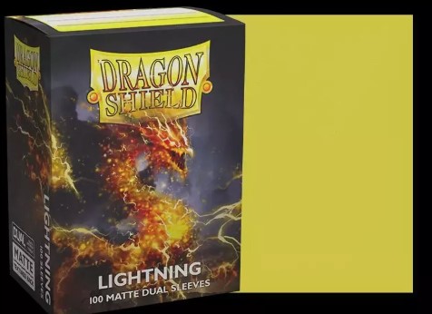 Dragonshield: 100ct Dual Matte Sleeves - Standard Size "Lightning"