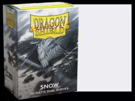 Dragonshield: 100ct Dual Matte Sleeves - Standard Size "Snow"