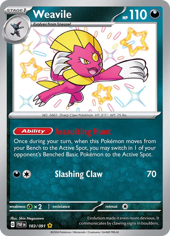 Weavile - SV: Paldean Fates 183/091