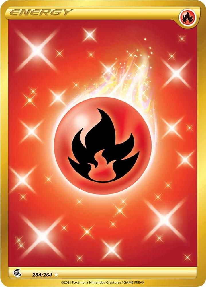 Fire Energy (Secret) - SWSH08: Fusion Strike 284/264