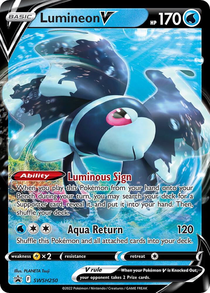 Lumineon V - SWSH250 - SWSH: Sword & Shield Promo Card