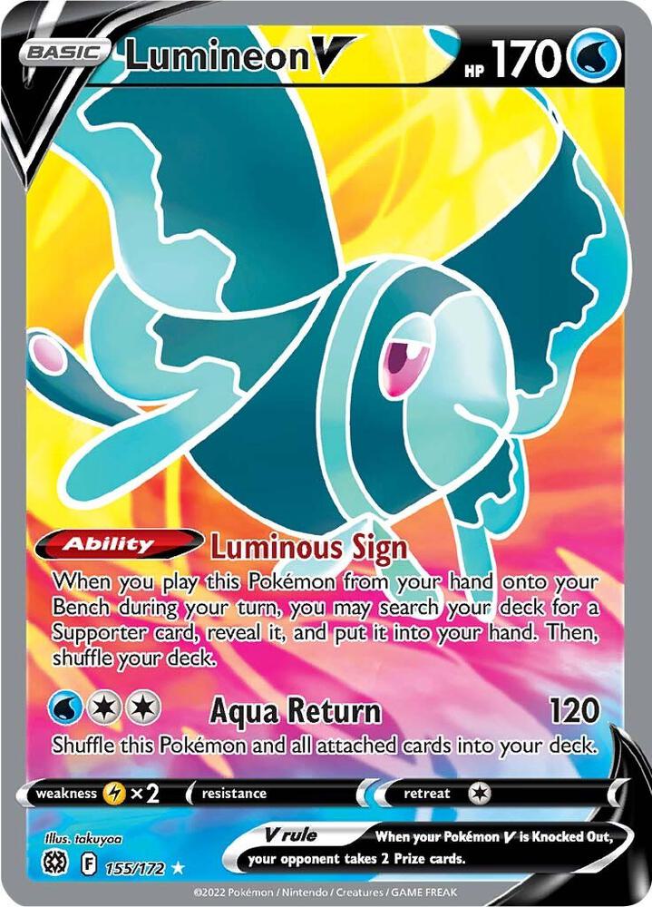 Lumineon V (Full Art) - SWSH09: Brilliant Stars 155/172
