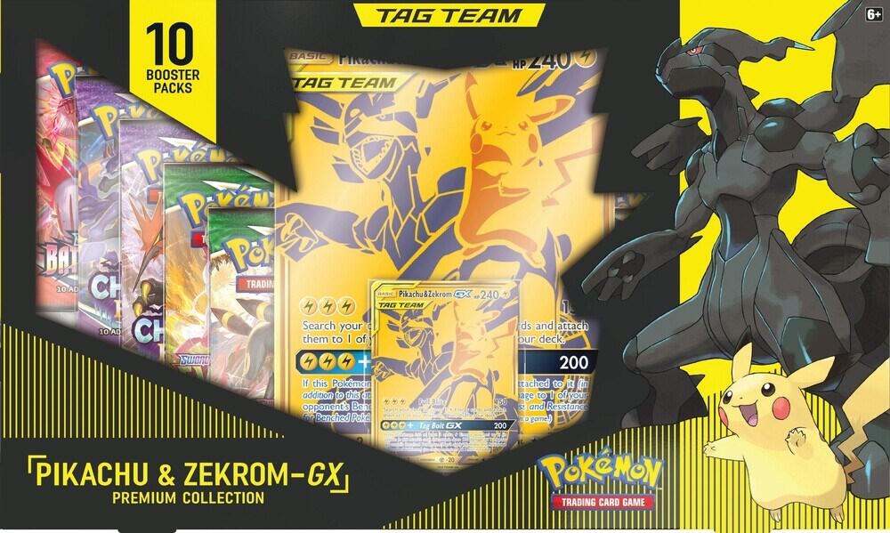 Caja Pikachu & Zekrom GX Premium Collection