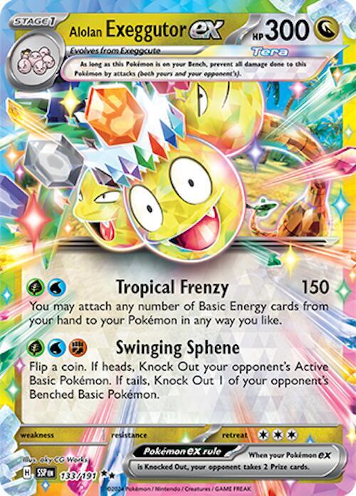 Alolan Exeggutor ex - 133/191 - SV08: Surging Sparks (SSP)