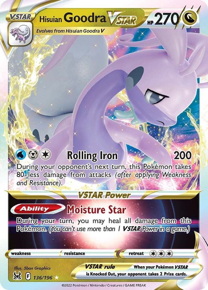 Hisuian Goodra VSTAR - SWSH11: Lost Origin 136/196