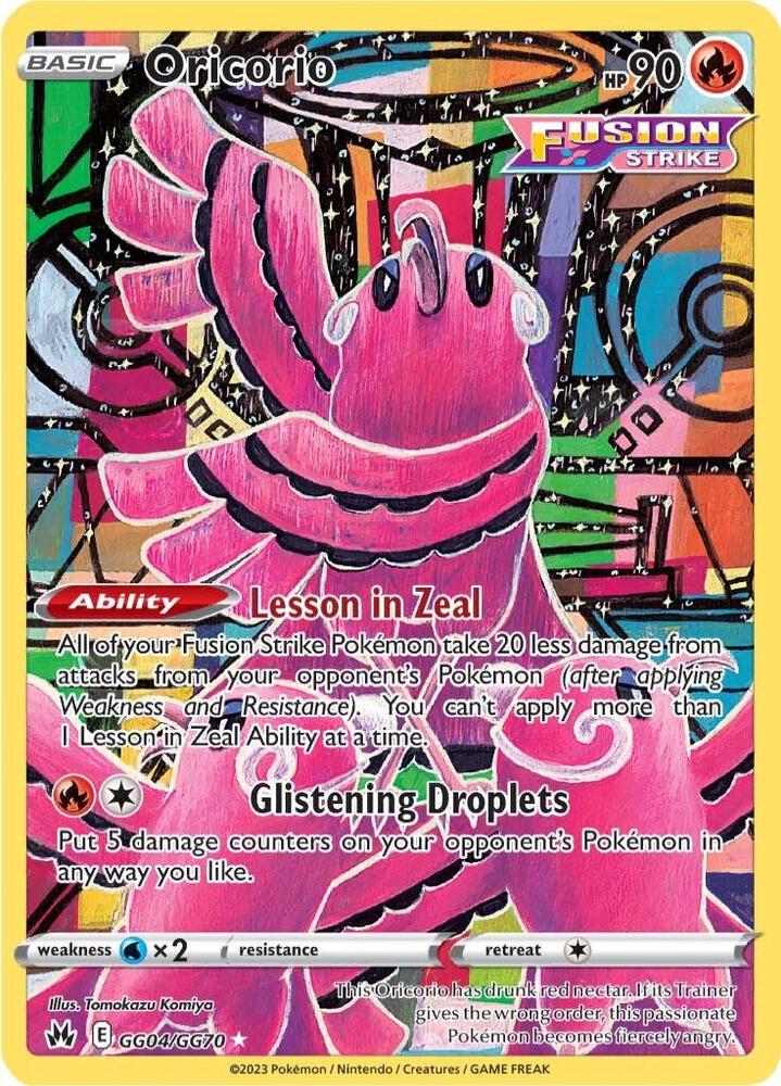 Oricorio - Crown Zenith: Galarian Gallery GG04/GG70