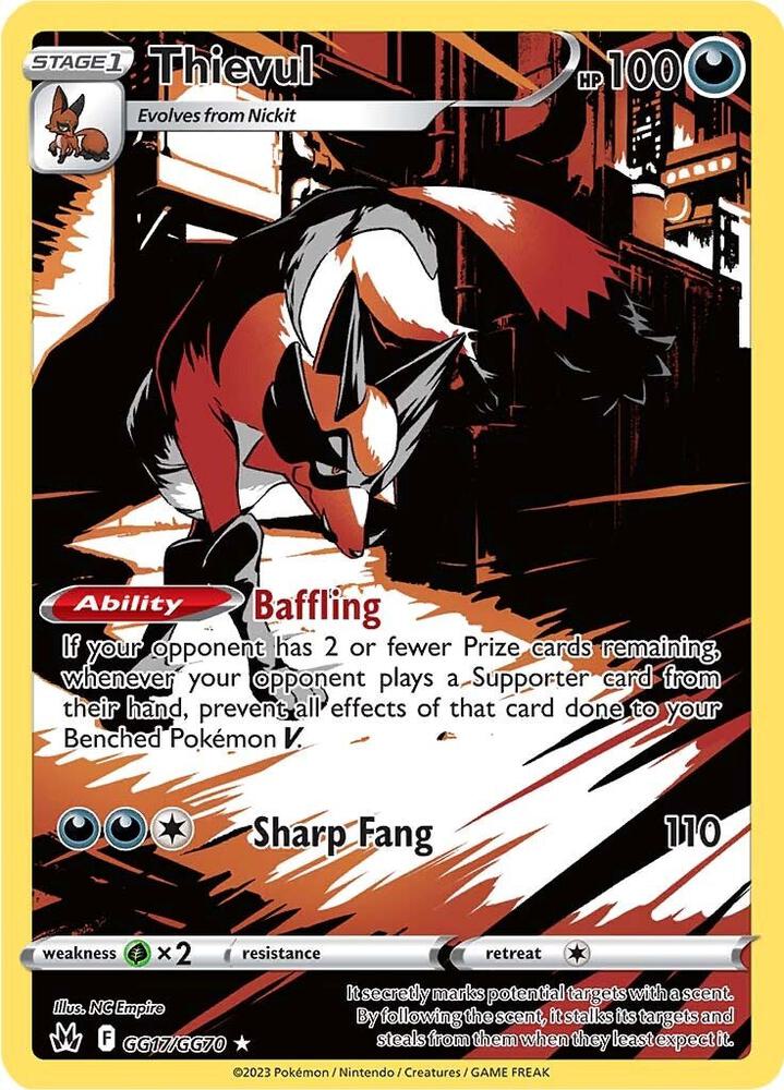 Thievul - Crown Zenith: Galarian Gallery GG17/GG70