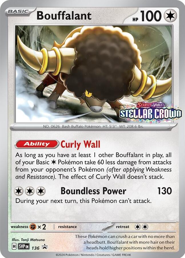 Bouffalant - 136 - SV: Scarlet & Violet Promo Cards (SVP)