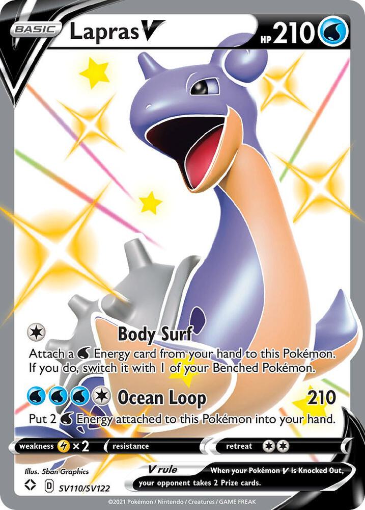 Lapras V - Shining Fates: Shiny Vault SV110/SV122