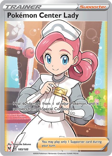 Pokemon Center Lady (Full Art) - SWSH04: Vivid Voltage (SWSH04)