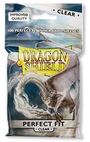 Dragonshield: 100ct Inner Sleeves - Standard Size "Perfect Fit Clear"