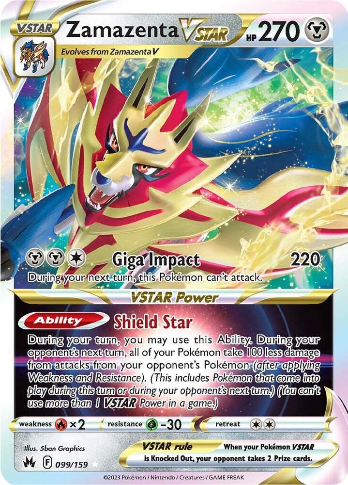 Zamazenta VSTAR - Crown Zenith 099/159