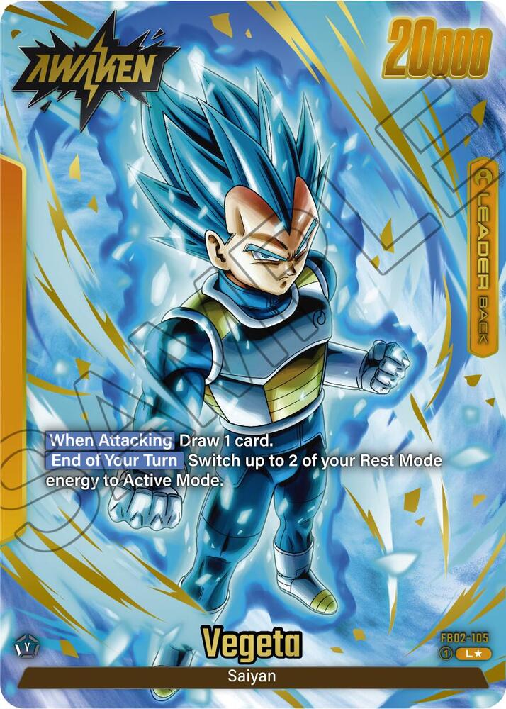 Vegeta - FB02-105 (Alternate Art) - Blazing Aura (FB02)