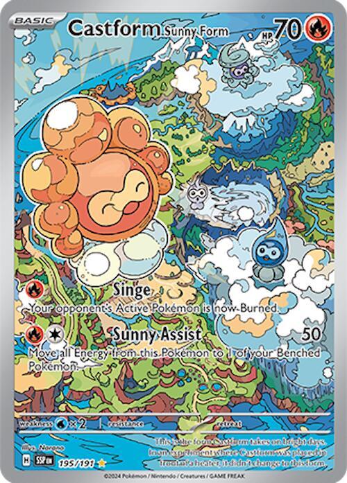 Castform Sunny Form - 195/191 - SV08: Surging Sparks (SV08)