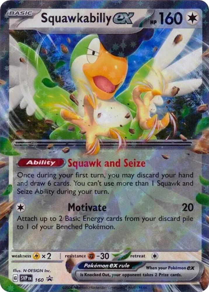 Squawkabilly ex - 160 - SV: Scarlet & Violet Promo Cards (SVP)