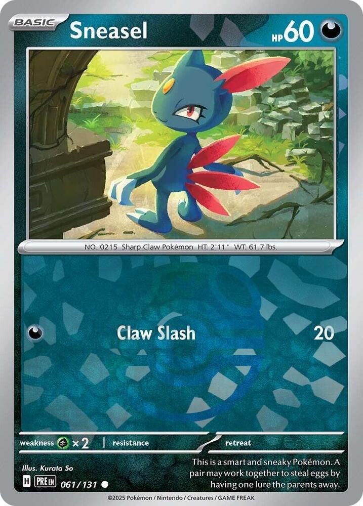 Sneasel (Master Ball Pattern) - SV: Prismatic Evolutions (PRE)
