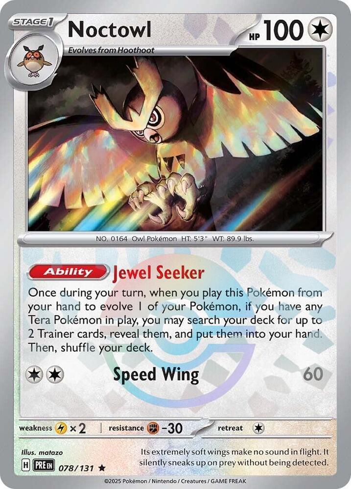 Noctowl (Poke Ball Pattern) - SV: Prismatic Evolutions (PRE)