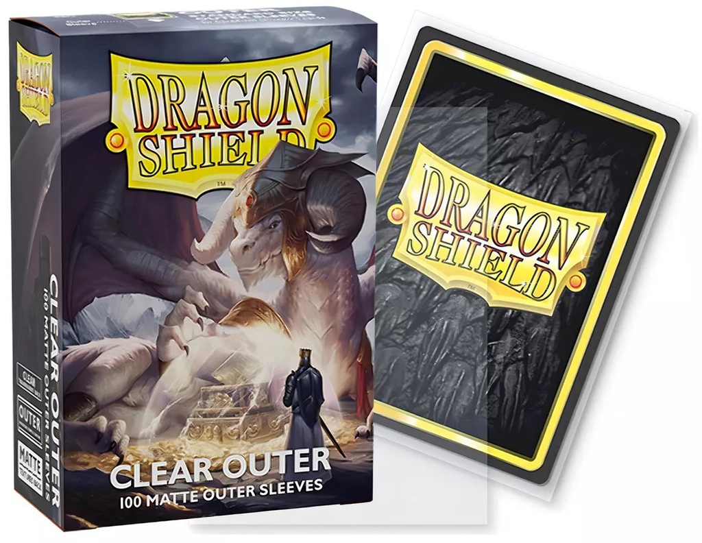 Dragon Shield 100ct Matte Oute Sleeves - Standar Size Clear