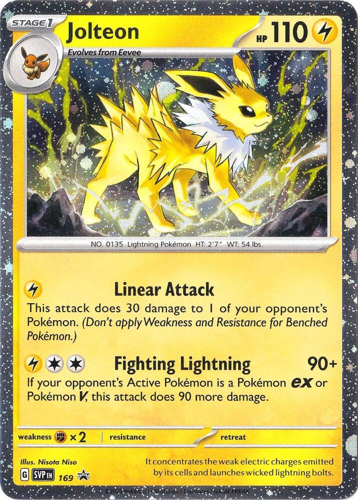 Jolteon - 169 (Cosmos Holo) - SV: Scarlet & Violet Promo Cards (SVP)
