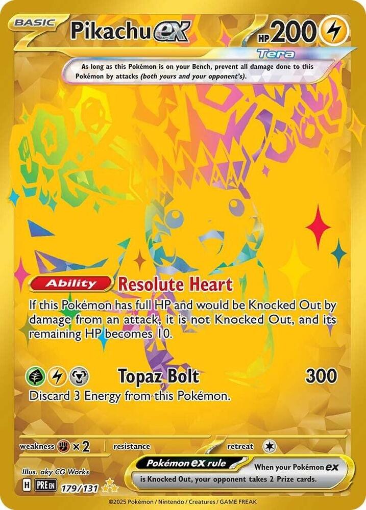Pikachu ex - 179/131 - SV: Prismatic Evolutions (PRE)