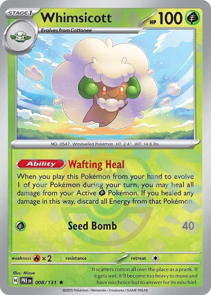 Whimsicott (Master Ball Pattern) - SV: Prismatic Evolutions (PRE)