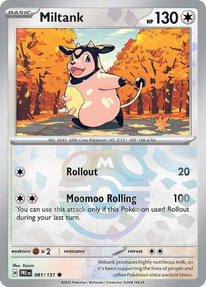 Miltank (Master Ball Pattern) - SV: Prismatic Evolutions (PRE)
