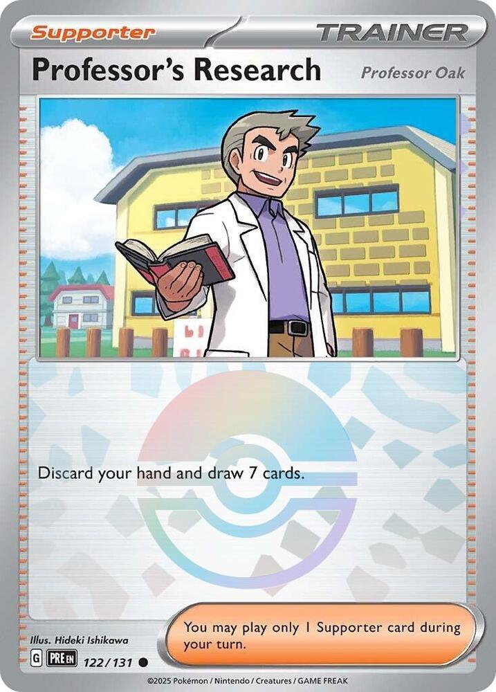 Professor's Research [Professor Oak] (Poke Ball Pattern) - SV: Prismatic Evolutions (PRE)