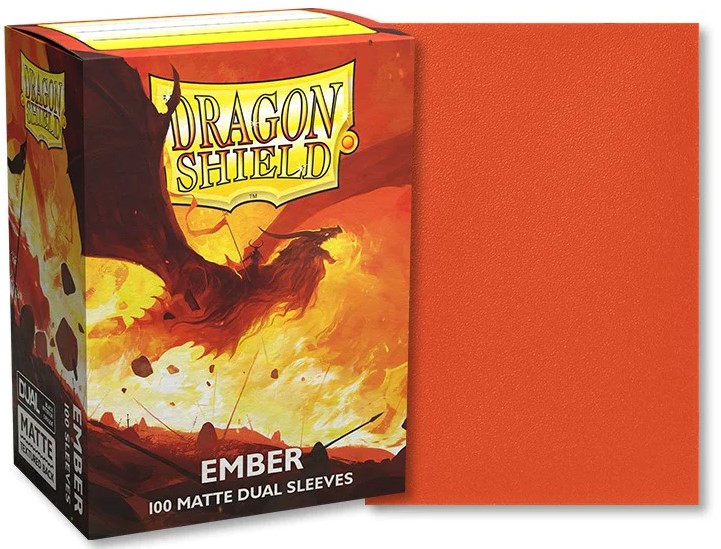 Dragonshield: 100ct Dual Matte Sleeves - Standard Size "Ember"