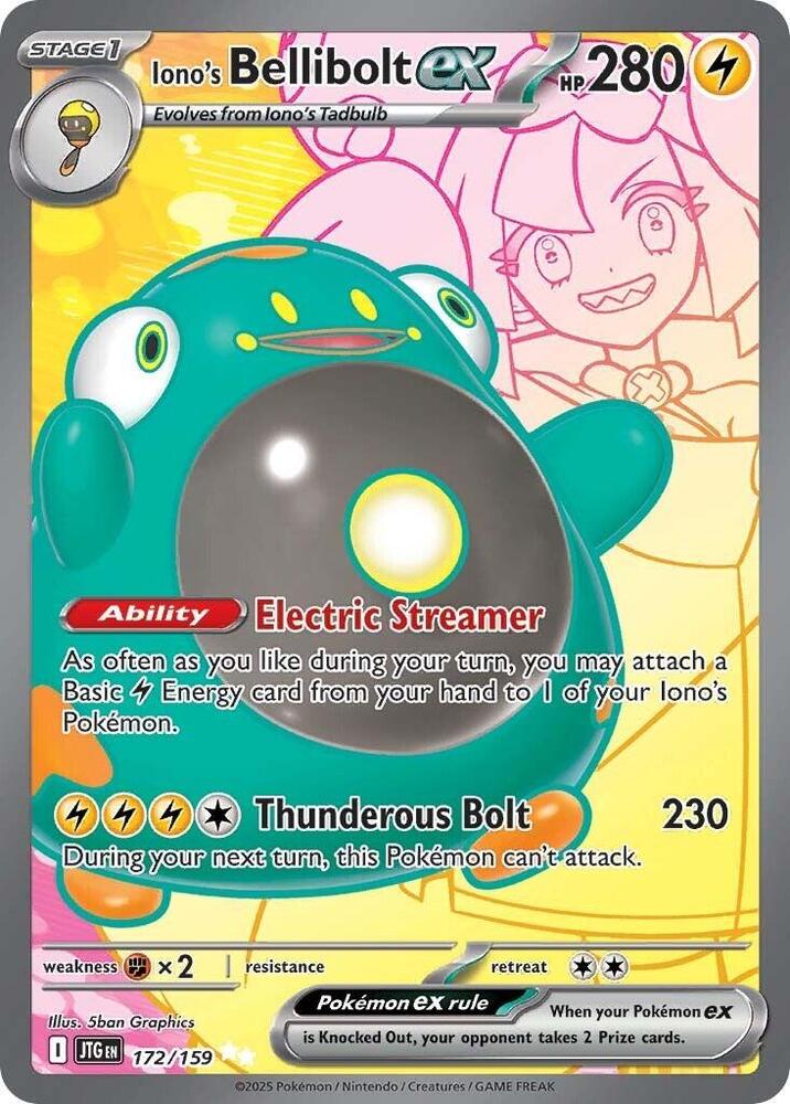 Iono's Bellibolt ex - 172/159 - SV09: Journey Together 