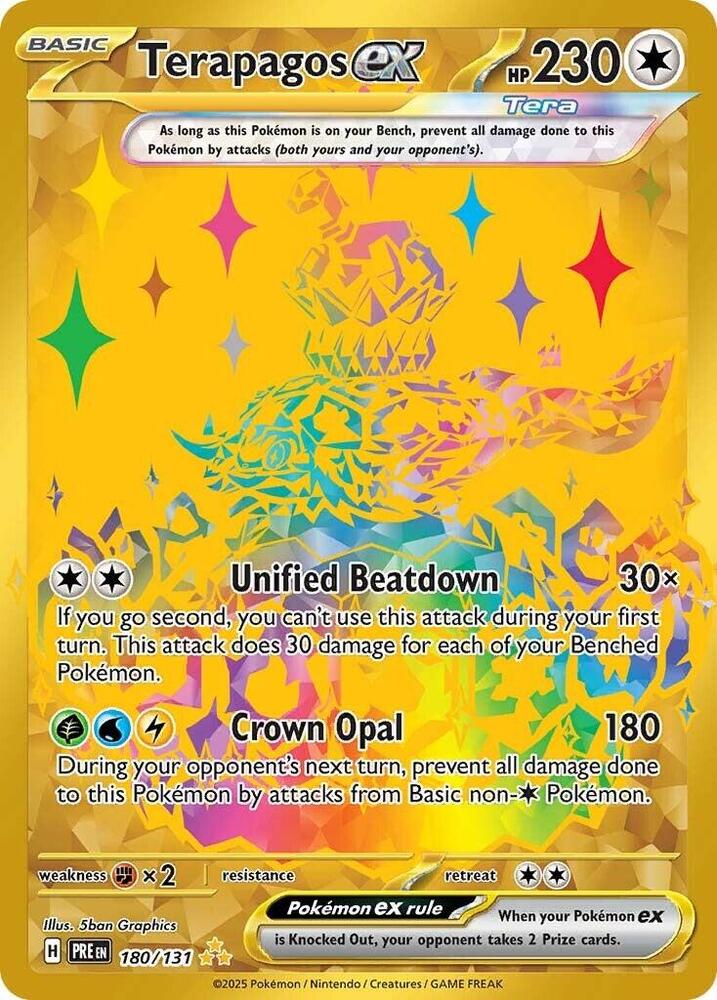 Terapagos ex - 180/131 - SV: Prismatic Evolutions (PRE) 