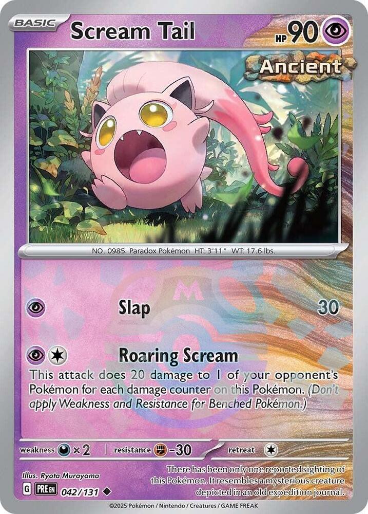 Scream Tail (Master Ball Pattern) - SV: Prismatic Evolutions (PRE) 