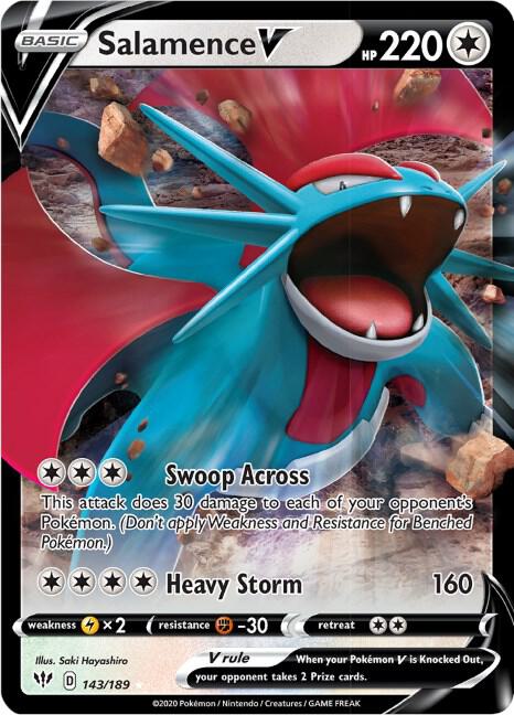 Salamence V - SWSH03: Darkness Ablaze (SWSH03) 