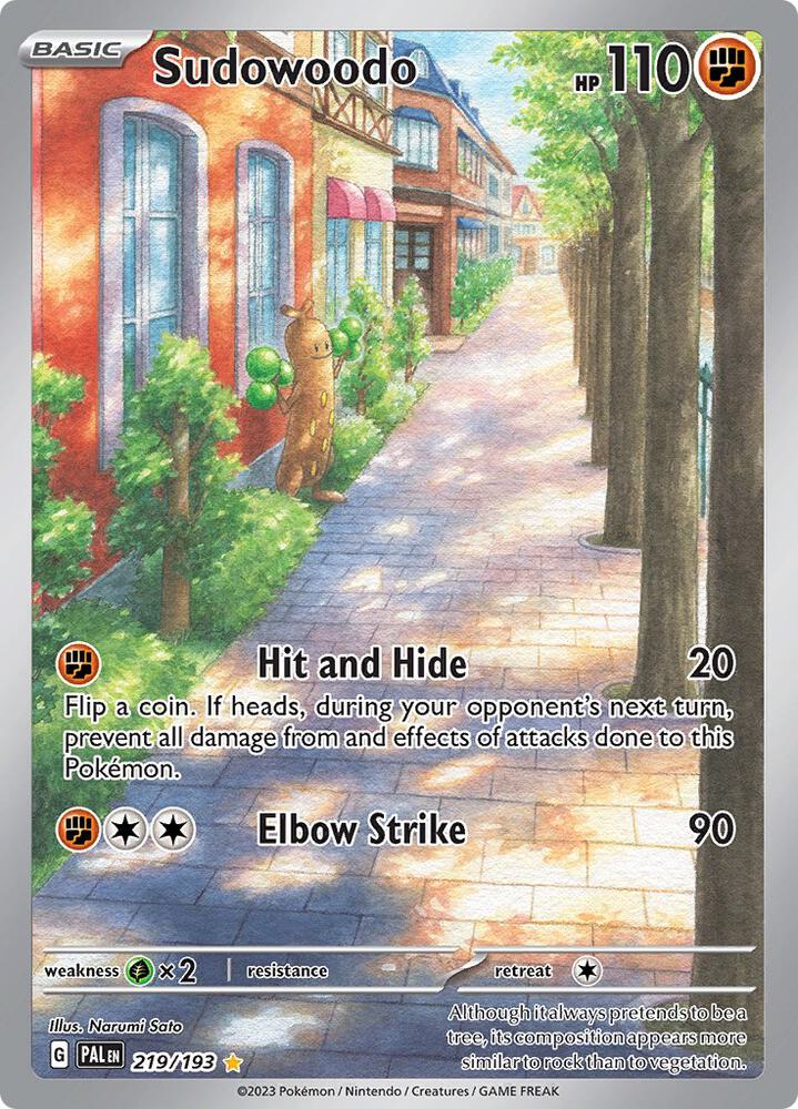 Sudowoodo - 219/193 - SV02: Paldea Evolved (PAL) 