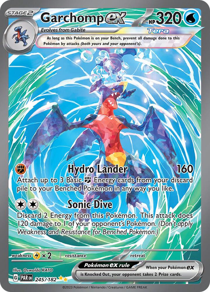 Garchomp ex - 245/182 - SV04: Paradox Rift (PAR) 