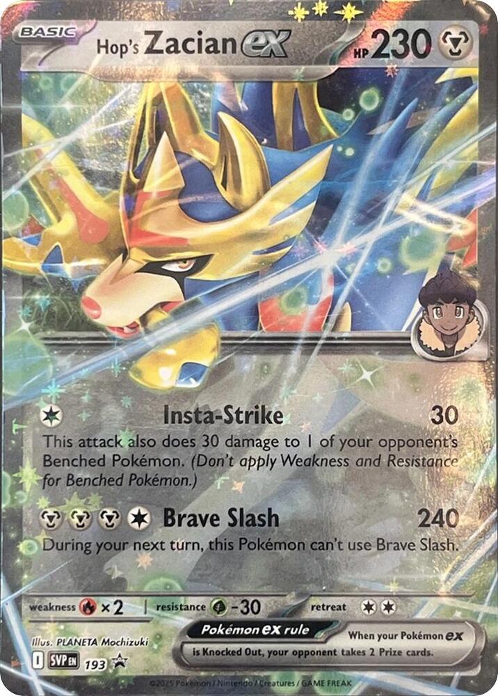 Hop's Zacian ex - SVP193 - SV: Scarlet & Violet Promo Cards (SVP) 