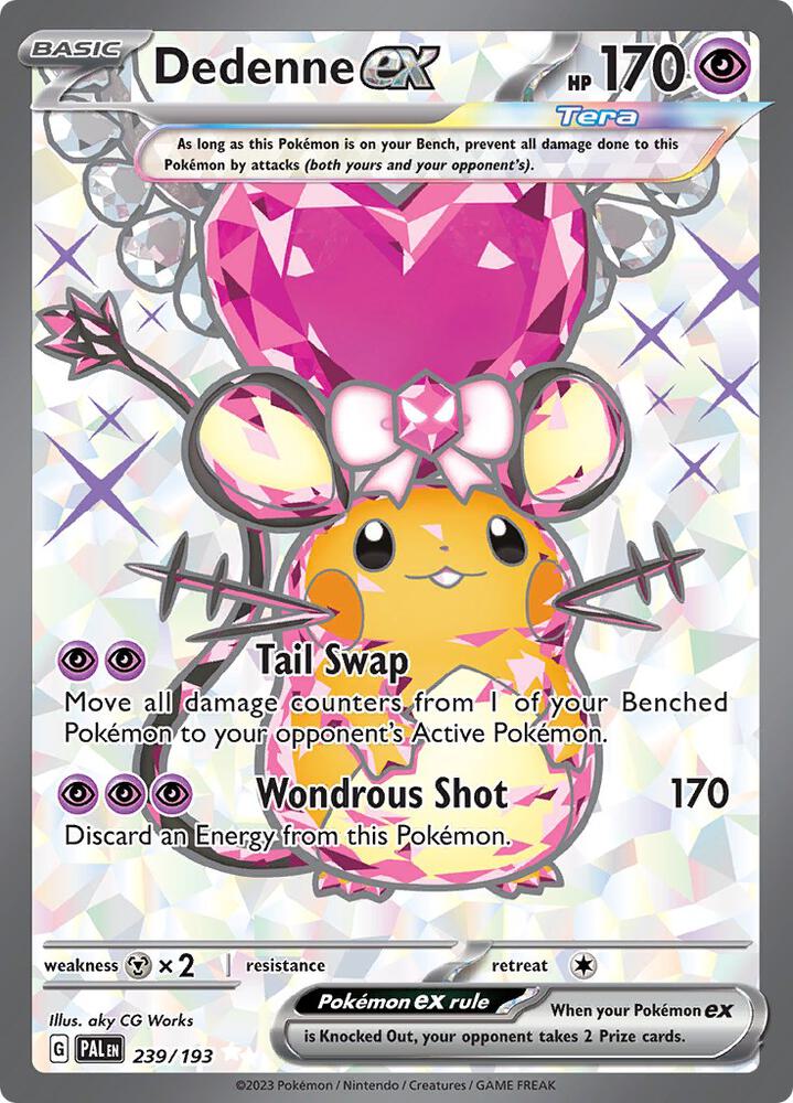 Dedenne ex - 239/193 - SV02: Paldea Evolved (PAL)