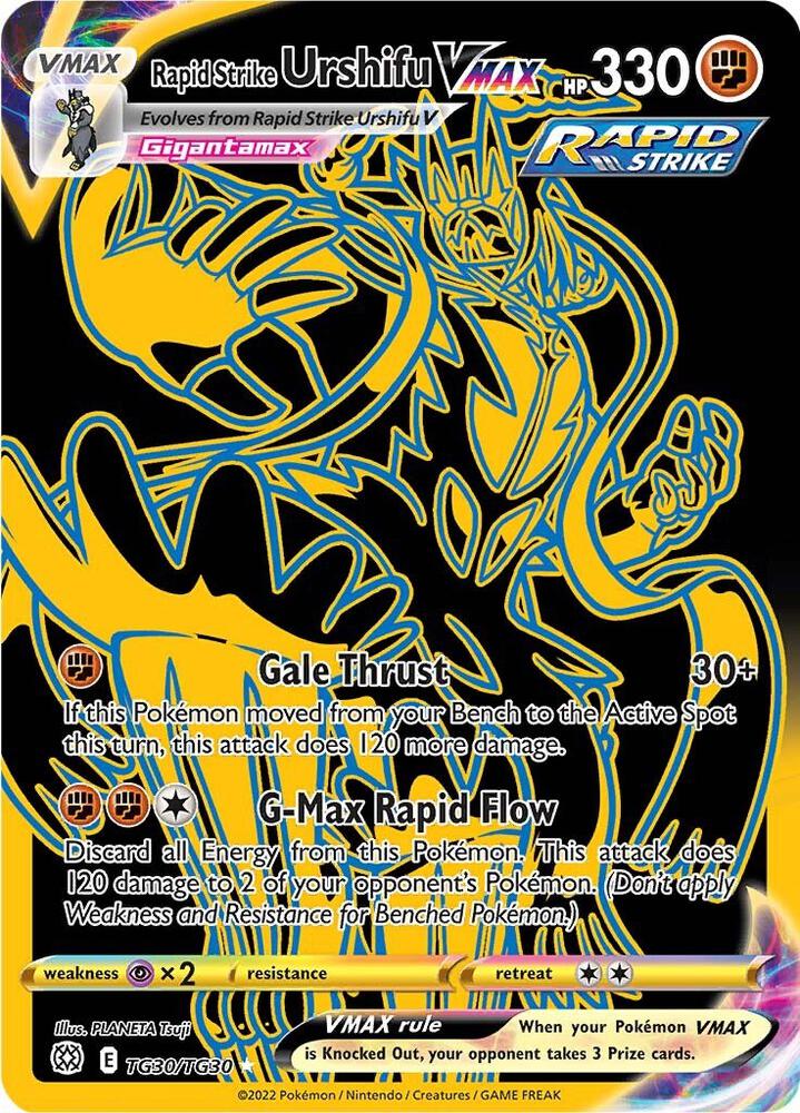 Rapid Strike Urshifu VMAX (Secret) - SWSH09: Brilliant Stars Trainer Gallery (SWSH09:TG) 