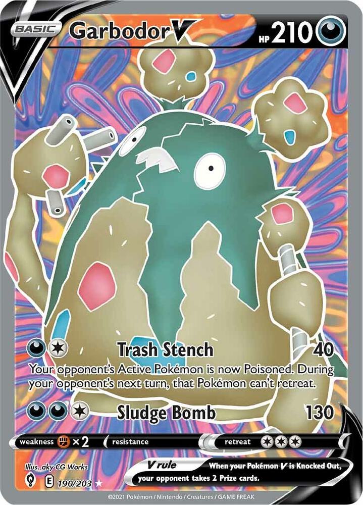 Garbodor V (Full Art) - SWSH07: Evolving Skies (SWSH07)