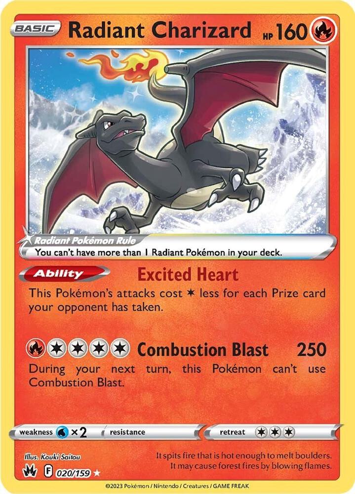 Radiant Charizard - Crown Zenith 020/159
