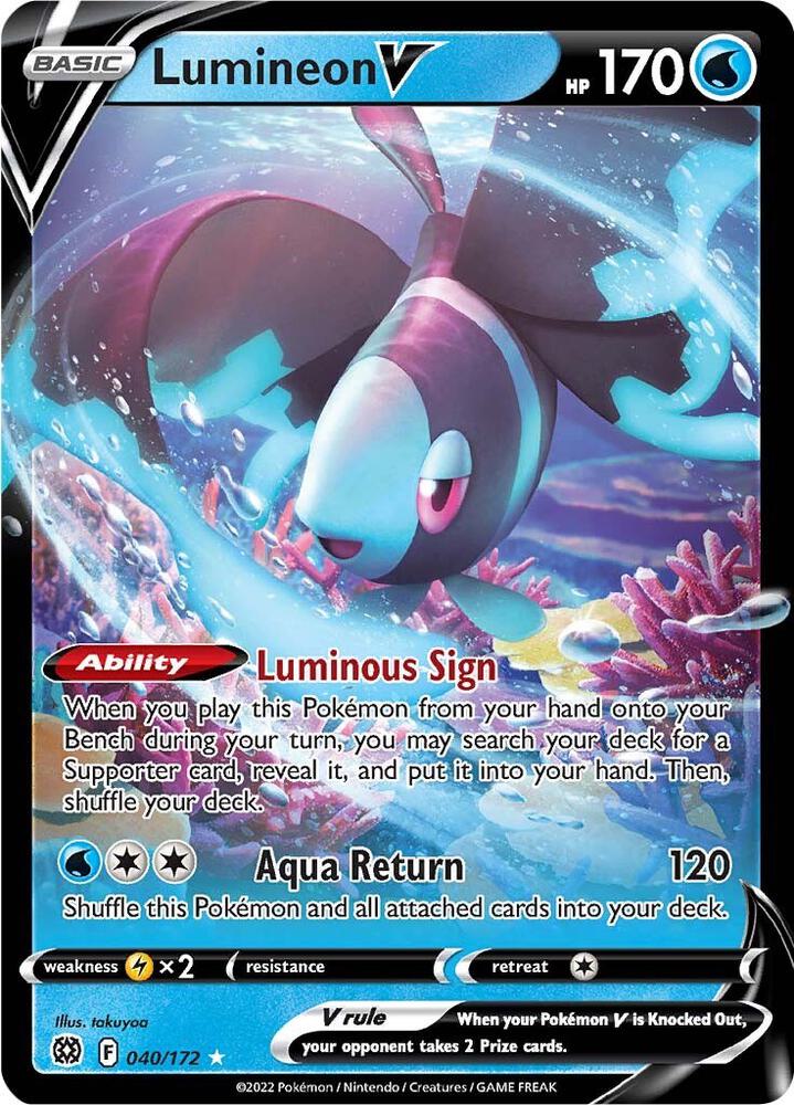 Lumineon V - SWSH09: Brilliant Stars 040/172